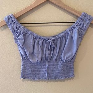 Brandy Melville Dusty Blue Crop Top